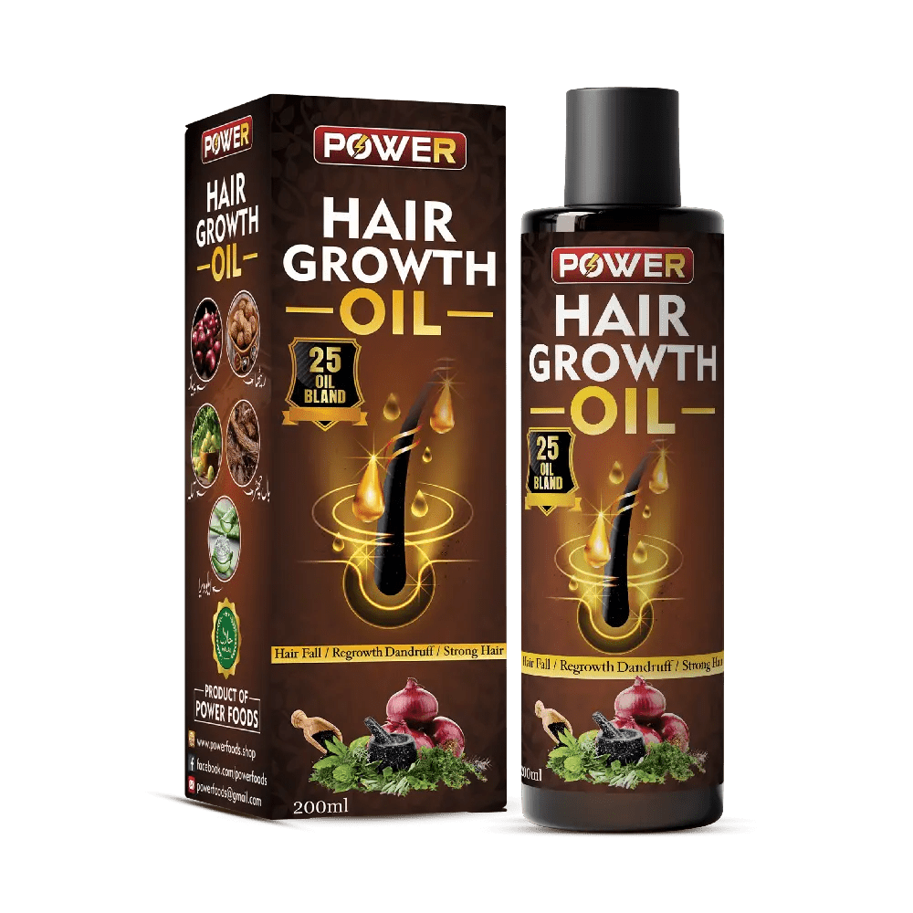 Hair Growth Oil | 100% Pure & Natural - Power Foods